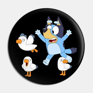 Bluey and Bird Pin