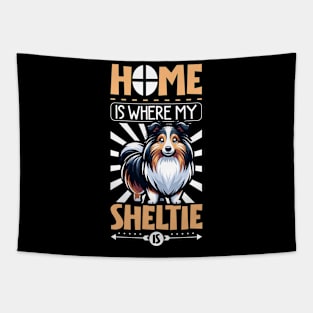 Home is with my Shetland Sheepdog Tapestry