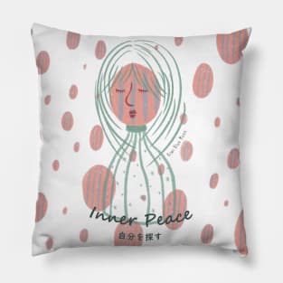 Looking for inner peace Pillow