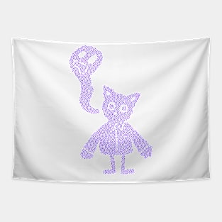 Ghostly Cat Tapestry