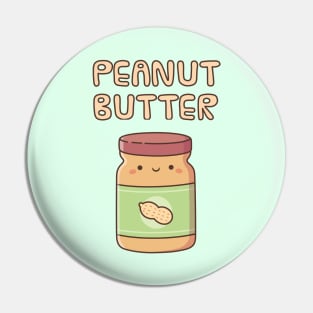 Cute Peanut Butter Jar Doodle Pin