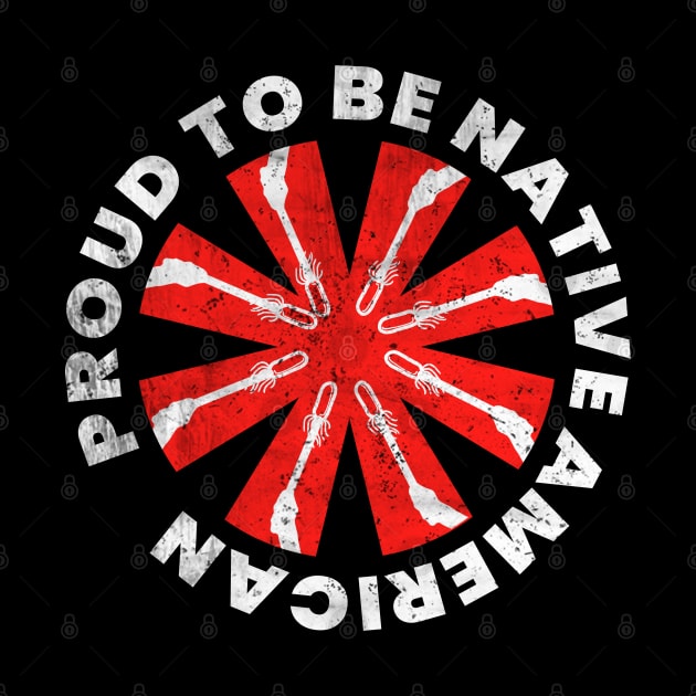 Proud to be Native American Round Text Design 1 by Eyanosa