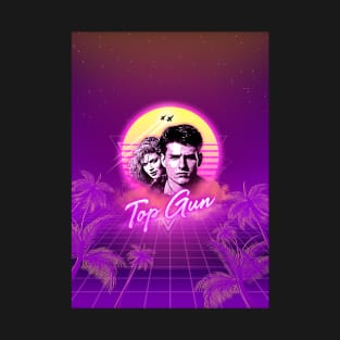 Top Gun 80's Retro Vaporwave T-Shirt