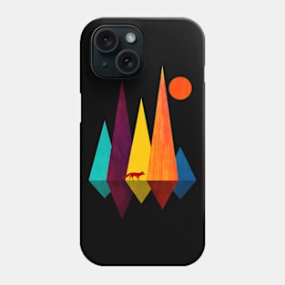 Fox and mountains Phone Case