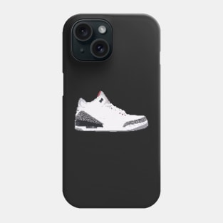 AIR JORDAN III RETRO PIXELATED ART SHOE COLLECTION Phone Case