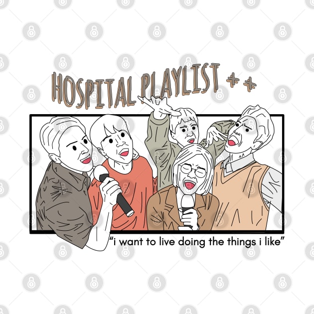 i want to live doing the things i like hospital playlist quote kdrama by salwithquote