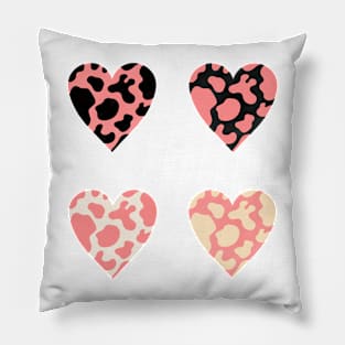 Cow Hearts Pillow