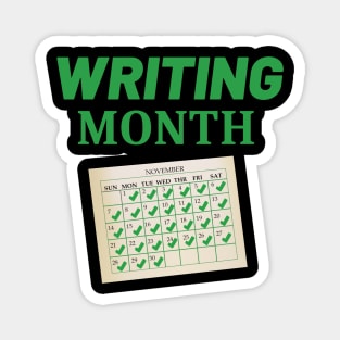 November is Writing Month Magnet