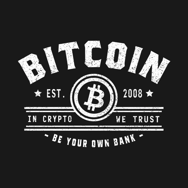 Bitcoin - Vintage - IN CRYPTO WE TRUST by CoolTeez