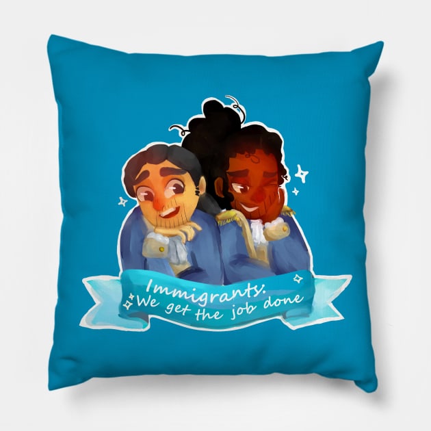 Hamilton - Immigrants Pillow by Cettia