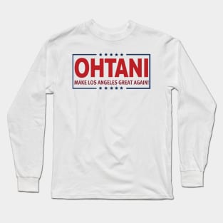 Women's Shohei Ohtani Los Angeles Angels Backer Slim Fit Long Sleeve T-Shirt  - Red