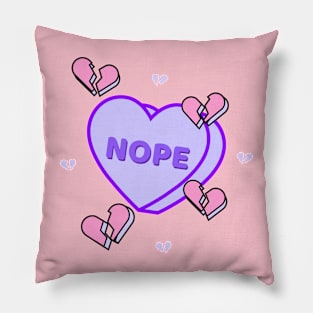 Nope Heart Breaker Pillow