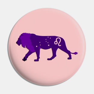 Leo (Royal Purple) Pin