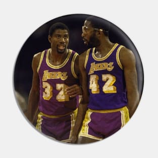 James Worthy and Magic Johnson, 1985 Pin