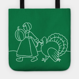 Thanksgiving Pilgrim and Turkey Tote