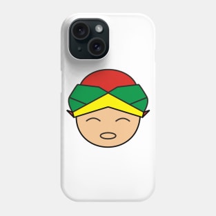 Smiling Red Green Yellow Blangkon Boy Phone Case