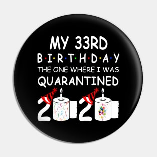 My 33rd Birthday The One Where I Was Quarantined 2020 Pin