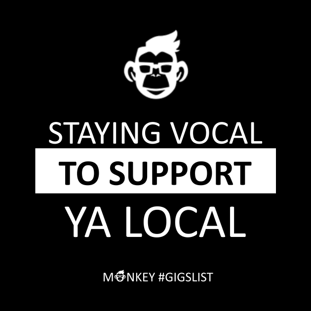 Monkey Gigslist Supporter's Tee by Geek Wars