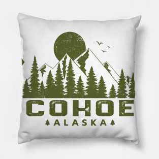 Cohoe Alaska Mountain Souvenir Pillow