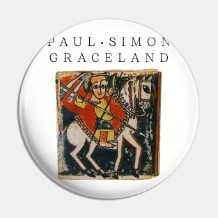 Graceland Retro Paul Simon Album Fan Art Pin
