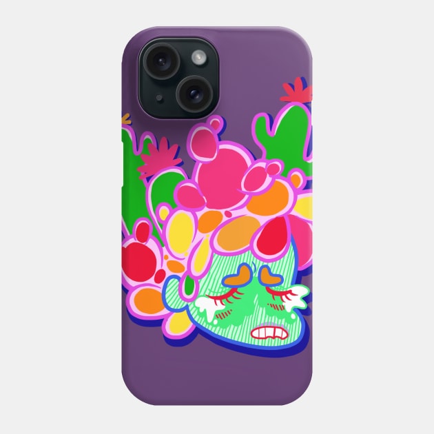 Cacti Crybaby Cutie Phone Case by ProfessorBees