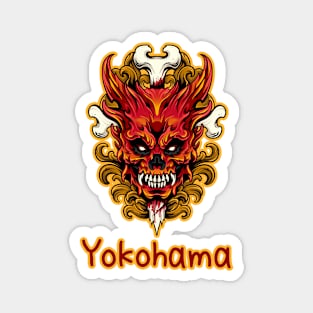 Yokohama 横浜 city demon Magnet