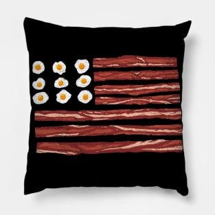 Eggs Spangled Bacon Pillow