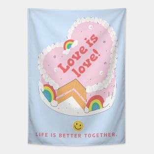 love is love cake Tapestry