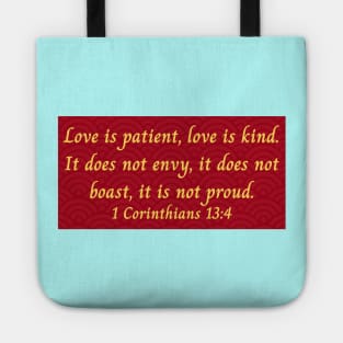 Bible Verse 1 Corinthians 13:4 Tote