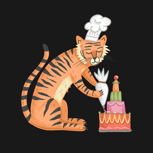 Tiger Baking by Das Brooklyn