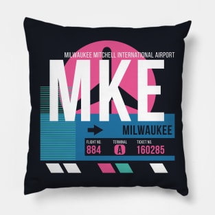 Milwaukee (MKE) Airport // Sunset Baggage Tag Pillow