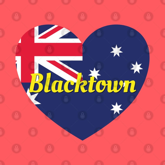 Blacktown NSW Australia Australian Flag Heart by DPattonPD