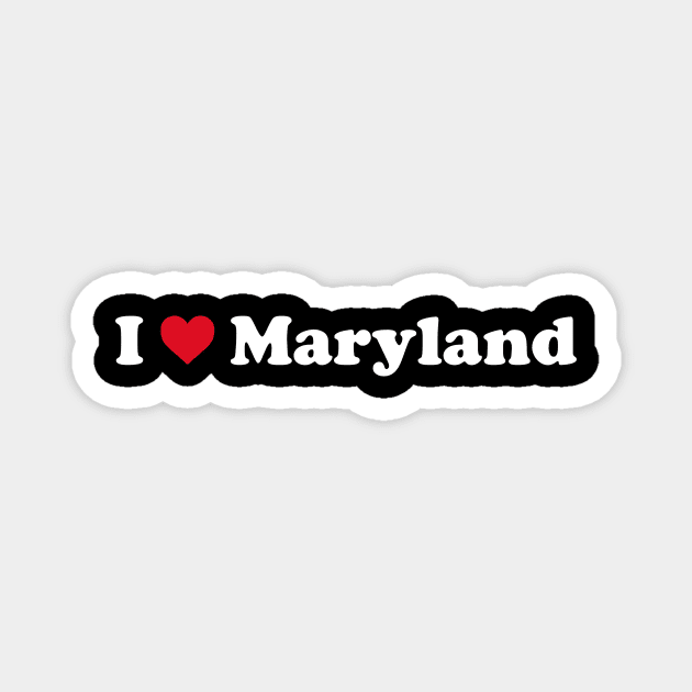 I ❤️ Maryland Magnet by Novel_Designs