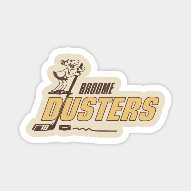 Defunct Broome Dusters Hockey Team Magnet by Defunctland