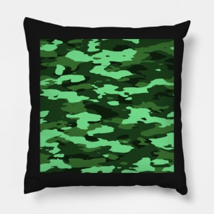 Camouflage Green Print Pattern Pillow