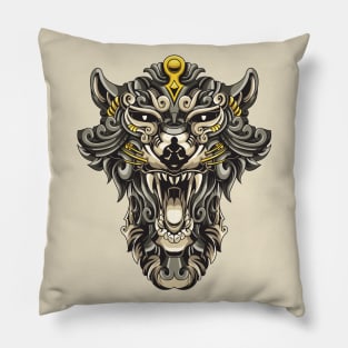 ornamental tazmanian devil Pillow