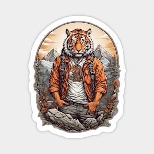 Tiger mountain climber Magnet