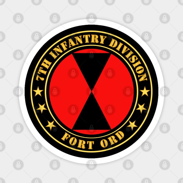 7th Infantry Division - Fort Ord Magnet by twix123844