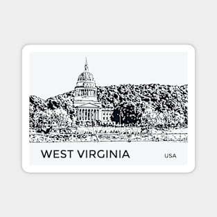 West Virginia State USA Magnet
