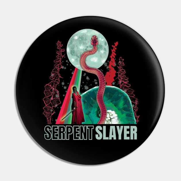 Serpent Slayer Pin by Darkstar Designs