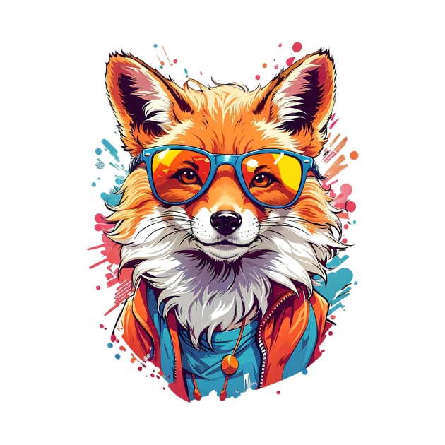 Cool Fox in Sunglasses by NordicBadger