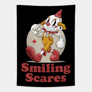 Scary Clown Halloween Tapestry