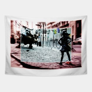 The Fearless Girl Tapestry