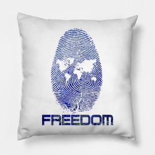 Thumbprint World of Freedom Pillow