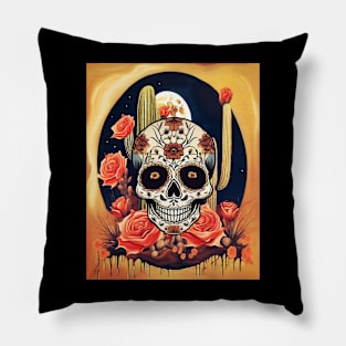 Calavera in AZ Pillow