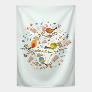 Special Springtime Delivery from Little Birds Tapestry