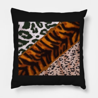 three mix in one animal print Pillow