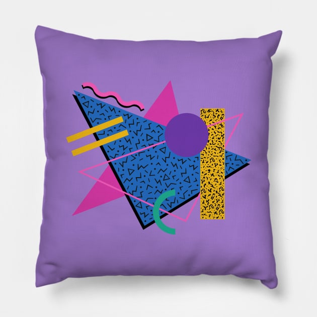 Memphis Pattern 44 / 80s Retro Pillow by Studio Memphis Waves