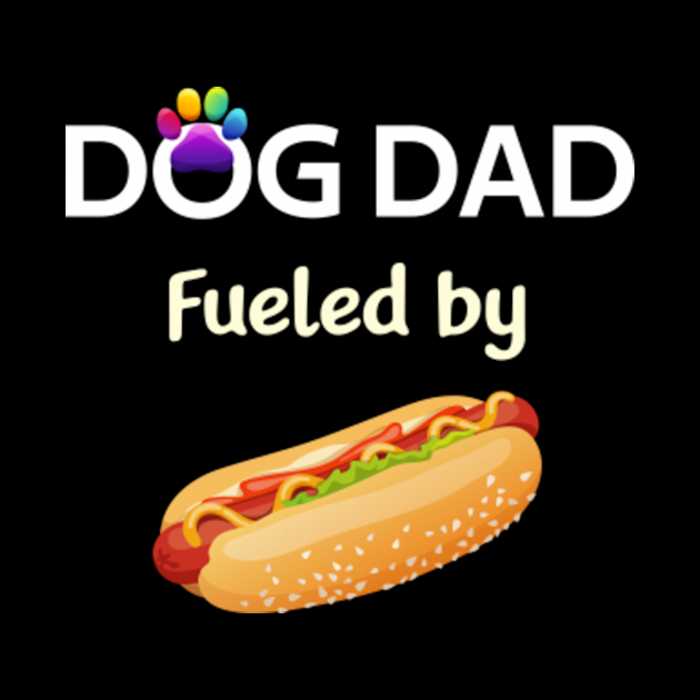 Dad Dog Fueled By Hotdog Hotdogs Hot Dog - Pyrenean Spitz Chinook ...