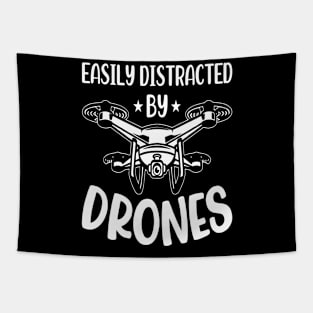 Easily Distracted By Drone Vintage Tapestry